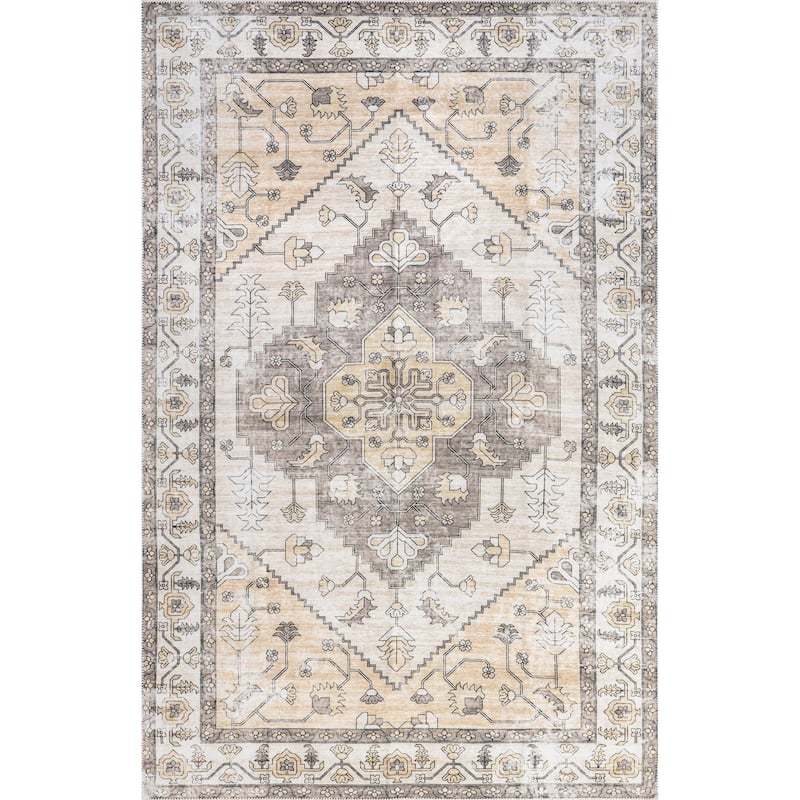 Nuloom Autumn SpinClean Vintage Machine Washable Area Rug
