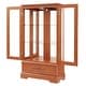 preview thumbnail 23 of 73, GDFStudio - Traditional Storage Lighted Curio Display Cabinet with Glass Doors and Drawer