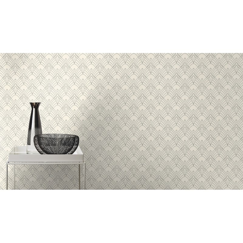 Rasch Rooney White Fan Wallpaper