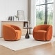 preview thumbnail 28 of 107, SEYNAR Modern Glam Velvet Upholstered 360 Degree Swivel Accent Armchair Set of 2
