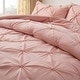 preview thumbnail 14 of 31, 3 Piece Reversible Pintuck Pinch Pleat Comforter Set, Bedding Set for All Season