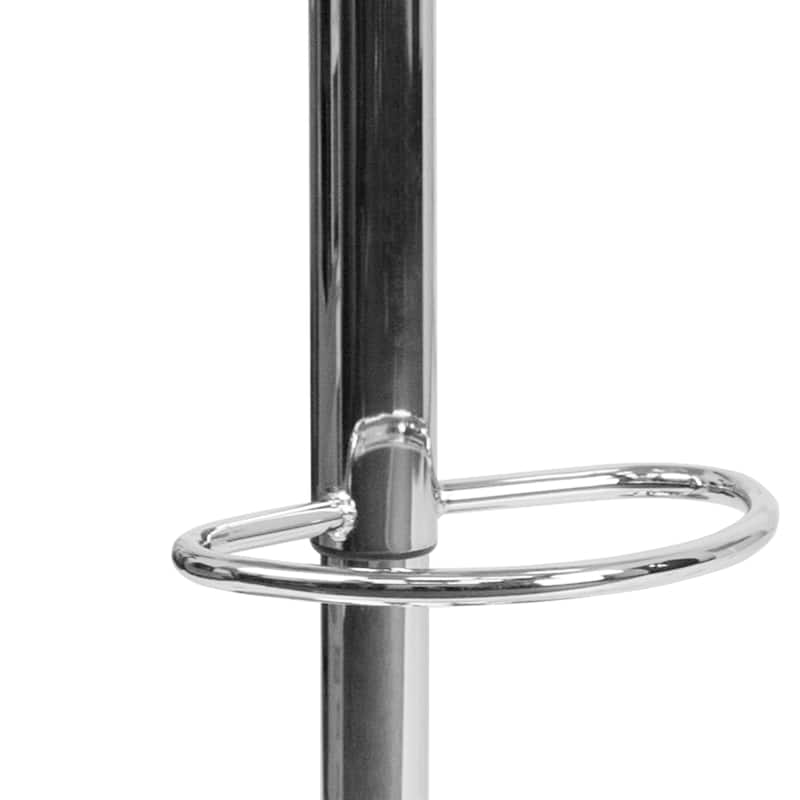 Contemporary Vinyl Adjustable Height Bar Stool - 34.5 to 43"