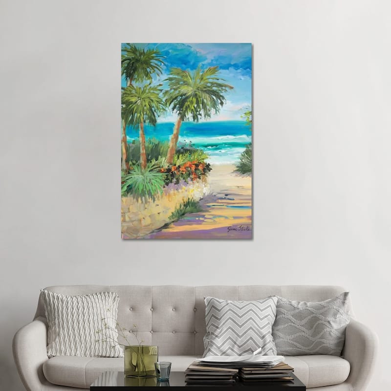 iCanvas "Palm Path" by Jane Slivka Canvas Print - 48x32x1.5