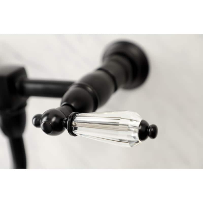 Kingston Brass Wilshire 1.2 GPM Wall Mounted Bridge Bathroom Faucet
