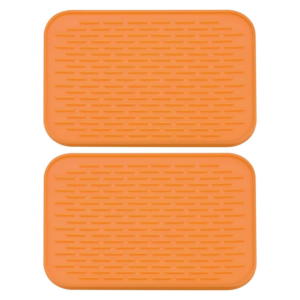 Dish Drying Mat Set, Under Sink Drain Pad Heat Resistant for Kitchen - 8.5 x 6 x 0.24 inch