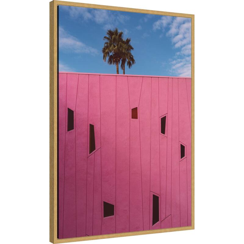 Palm Springs Vibes III by Bethany Young Framed Canvas Wall Art Print - Sylvie Bright Gold