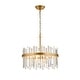 preview thumbnail 25 of 42, Casandra 5-light Drum Crystal Glass Chandelier - 18.5 inches in diameter x 16.5 inches H