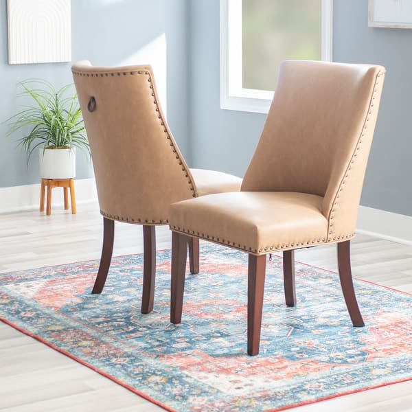 Allard Faux Leather Dining Chairs (Set of 2) On Sale Bed Bath & Beyond 37417349