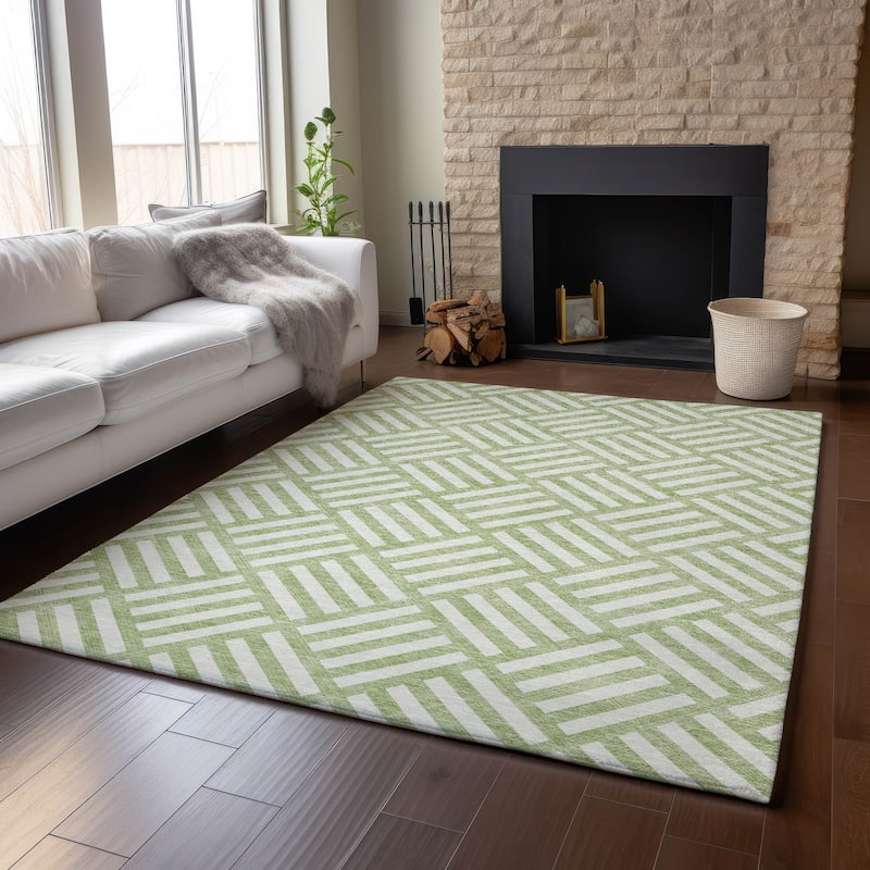 Premium Washable Super Soft Contemporary Mosaic Mayfield Rug