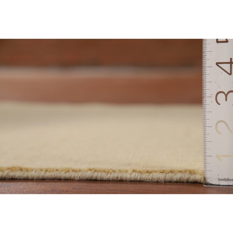 Gabbeh Modern Foyer Rug Hand-Knotted Wool Carpet - 2'8"x 4'2"