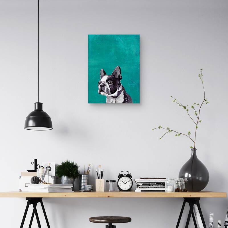 Frenchie Puppy Canvas Art Print