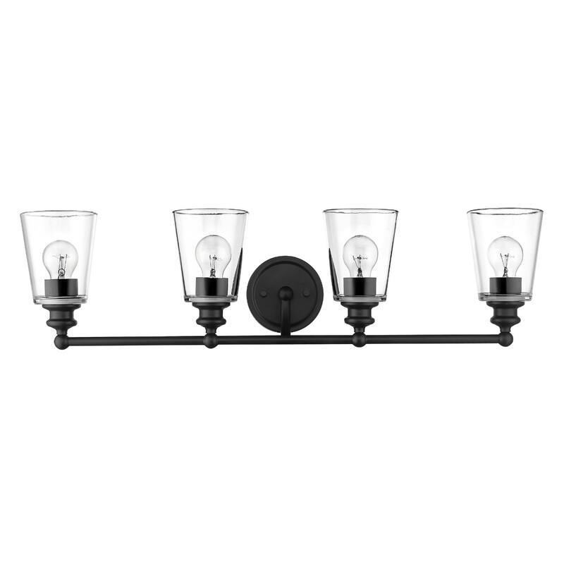 Modern Clear Glass Shade Wall Sconce with Swing Arm for Home Lighting