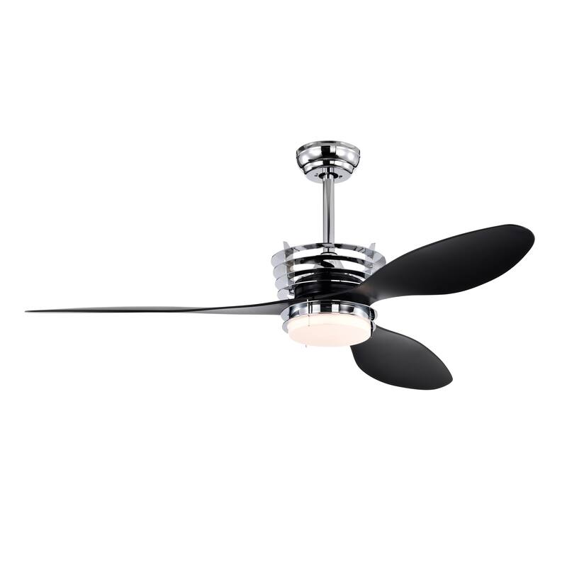 52 Inch Ceiling Fan with Light and Remote, Minimalist LED Ceiling Fan Lighting with Reversible Blades