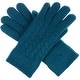 preview thumbnail 8 of 54, Women's Winter Classic Cable Ultra Warm Plush Fleece Lined Knit Gloves