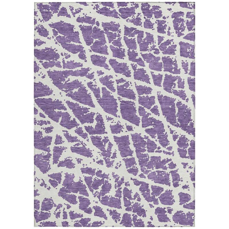 Alrina Artistic Abstract Weather Resistant Blended Style Outdoor Rug