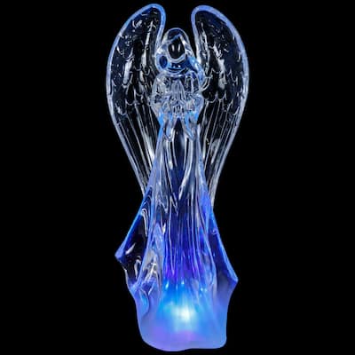 LED Color Changing Praying Angel Christmas Table Top Figure 12.25 Inch