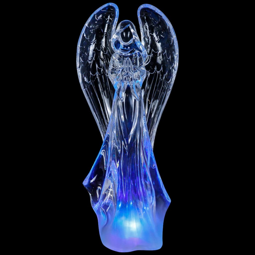 LED Color Changing Praying Angel Christmas Table Top Figure 12.25 Inch