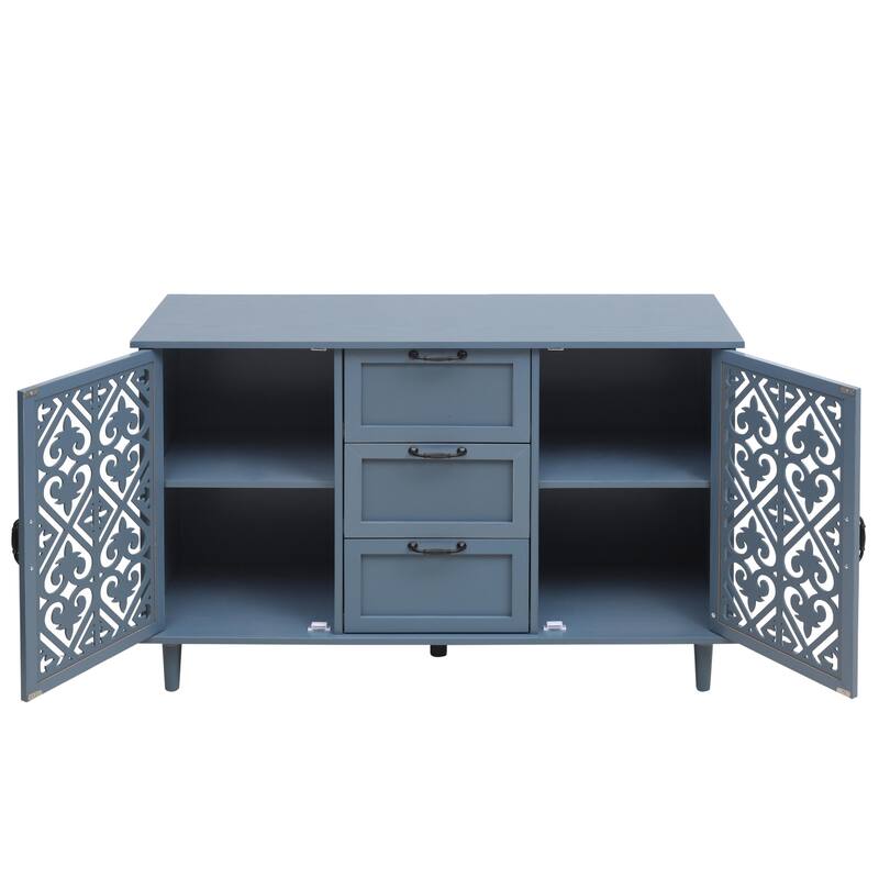 Accent Storage Cabinet with 2 Doors and 3 Drawers