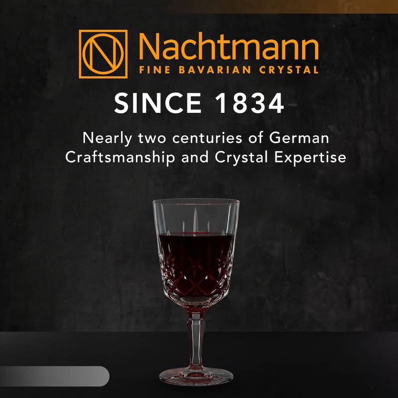 Nachtmann Set of 4 Noblesse Crystal Cocktail Glasses - 12 oz