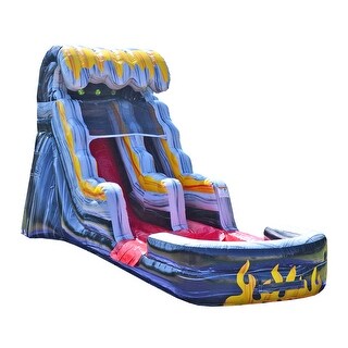 JumpOrange Flame 15 ft Commercial Grade Inflatable Water Slide (with ...