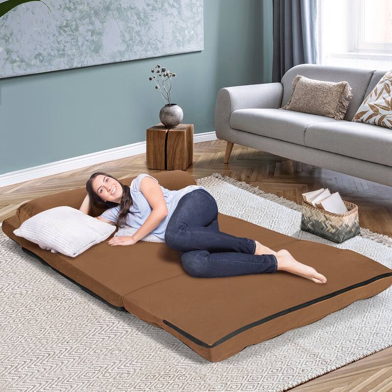 Costway Foldable Floor Sofa Bed 6-Position Adjustable Lounge Couch