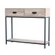 preview thumbnail 11 of 12, Roomfitters 2 Drawer Entryway Console Table for Hallway Foyer