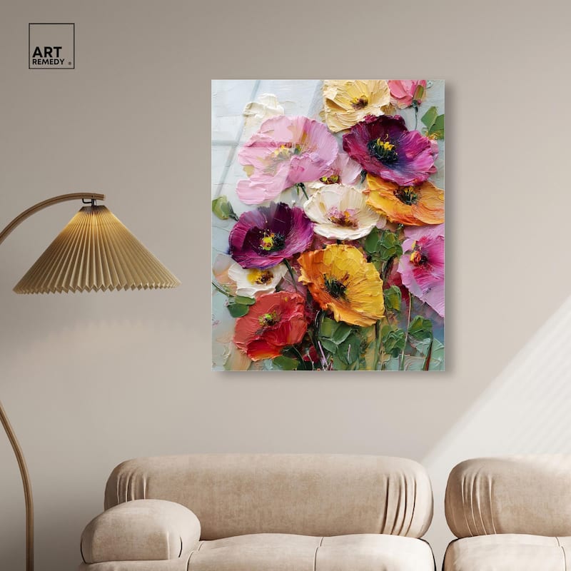 Floral Texture II Acrylic by Art Remedy, Ready to Hang