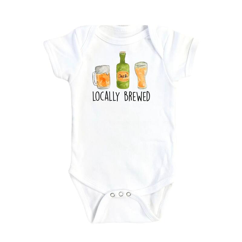 Locally Brewed Ipa - Baby Boy Girl Clothes Infant Bodysuit Funny Cute Newborn - Natural - Newborn