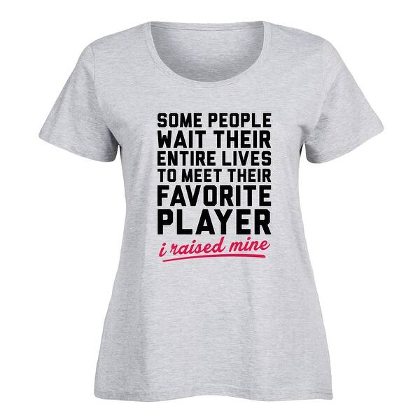 Shop Football Mom I Raised Mine Ladies Plus Size Scoop Neck Tee Free Shipping On Orders Over 45 Overstock 20585358