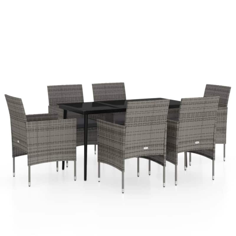 vidaXL Patio Dining Set Outdoor Dining Set Table and Chair Set for Garden