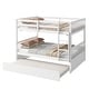 preview thumbnail 38 of 68, Rubber Wood Bunk Bed with Trundle Bed,Converted into 2 Individual Beds