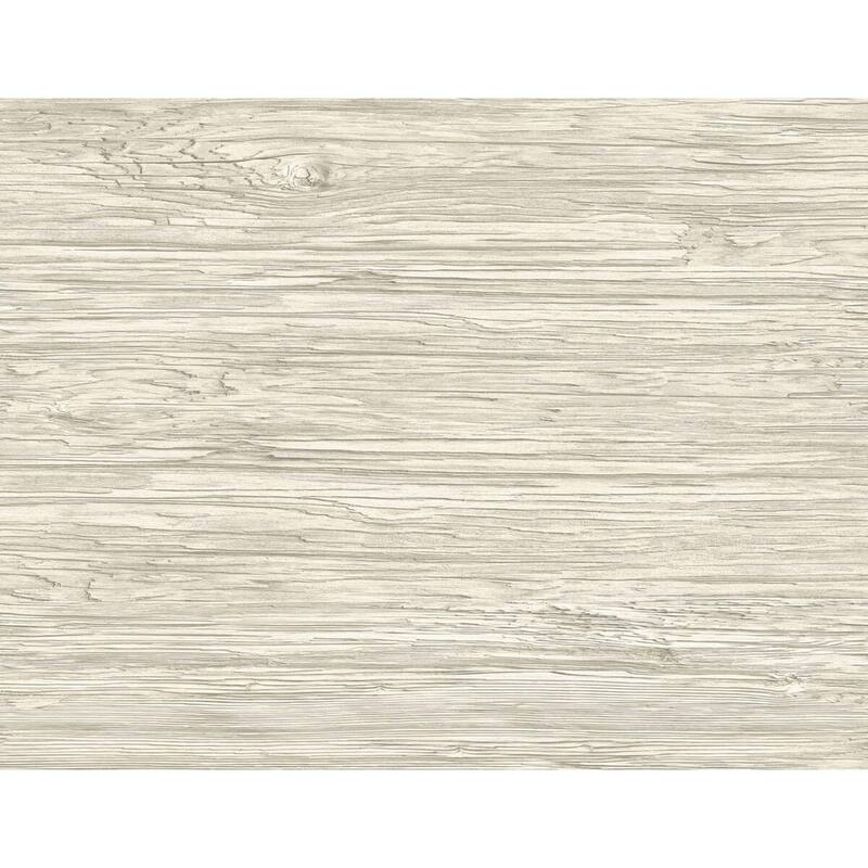 Seabrook Designs Lillian August Washed Shiplap Embossed Vinyl Unpasted Wallpaper - 27 in. W x 27 ft. L - Hazelwood