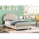 preview thumbnail 7 of 18, Sheep Design Upholstered Twin Size Platform Bed for Kids, with Slatted Bed Base, Stability and Sturdiness Twin White