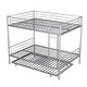 preview thumbnail 27 of 47, 2 In 1 Full over Full Metal Bunk Bed With Trundle,Save Space
