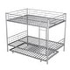preview thumbnail 11 of 14, Industrial Modern Full over Full Metal Bunk Bed with Trundle, Save Space or Split Into 2 Beds, Crafted For Safety, Silver