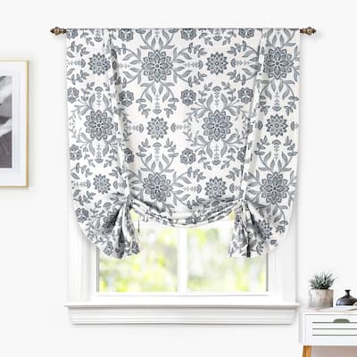DriftAway Twyla Linen Blend Blackout Tie Up Curtain