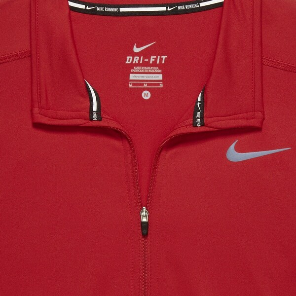 red nike half zip jacket
