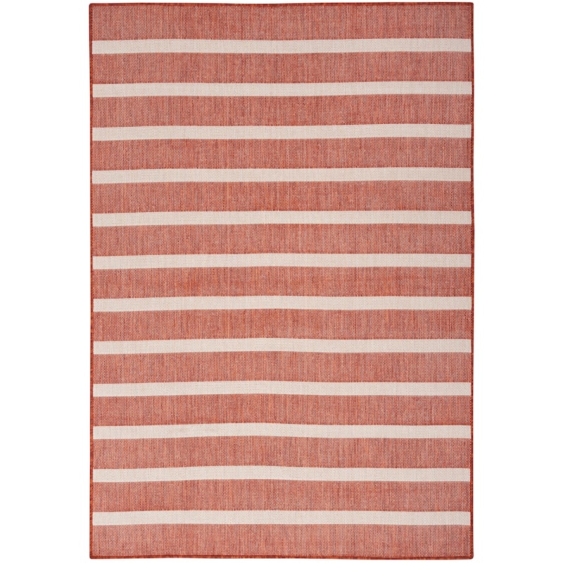 Nourison Positano Indoor/Outdoor Striped Area Rug