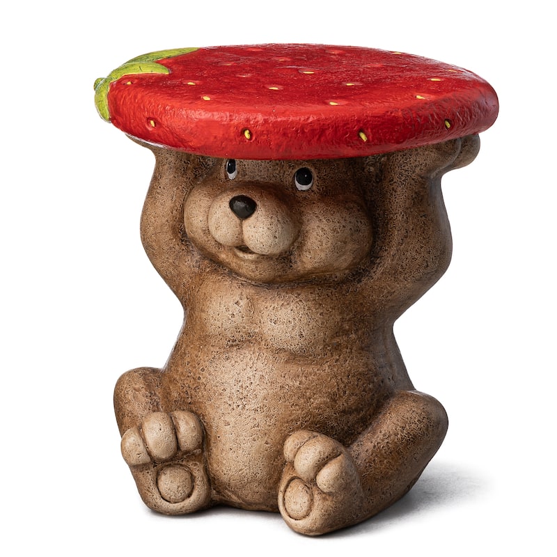 Glitzhome 12.5"H Decorative Garden Stool or Planter Stand