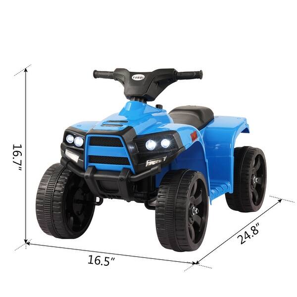 Kids Electric ATV Quad Ride On Car Toy ,Equipped with a stable 6V motor- Blue