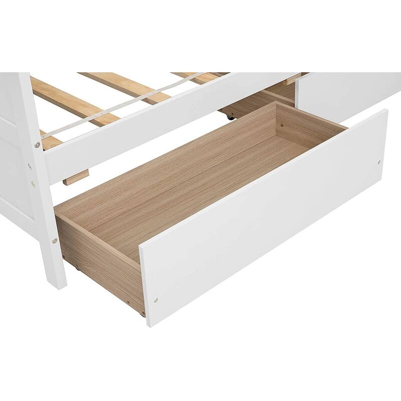 Merax Solid Wood Twin Size Daybed with 2-Drawers