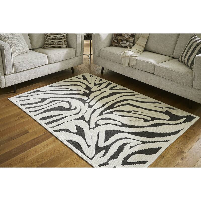 Signature Design by Ashley Thomwith Black/Ivory Rug