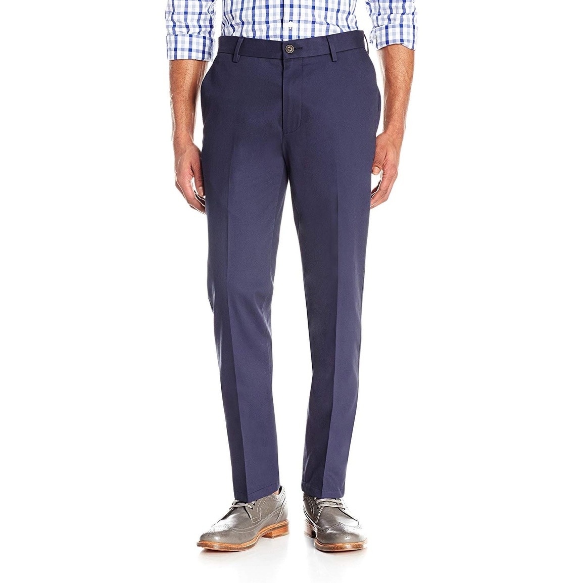 Goodthreads Men/'s Slim-Fit Wrinkle-Free Dress Chino Pant, Size 40W x 28L Navy