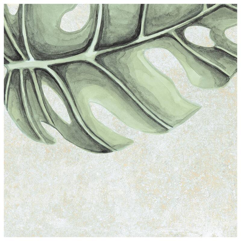 Merola Tile Nusa Botanic Jade 9-3/4" x 9-3/4" Porcelain Floor and Wall Tile