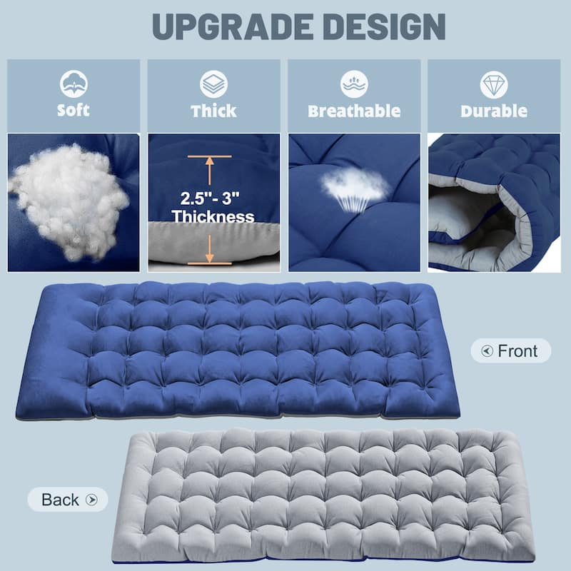 DoCred Folding Camping Bed Cot for Adults, Guest Bed with Mattress