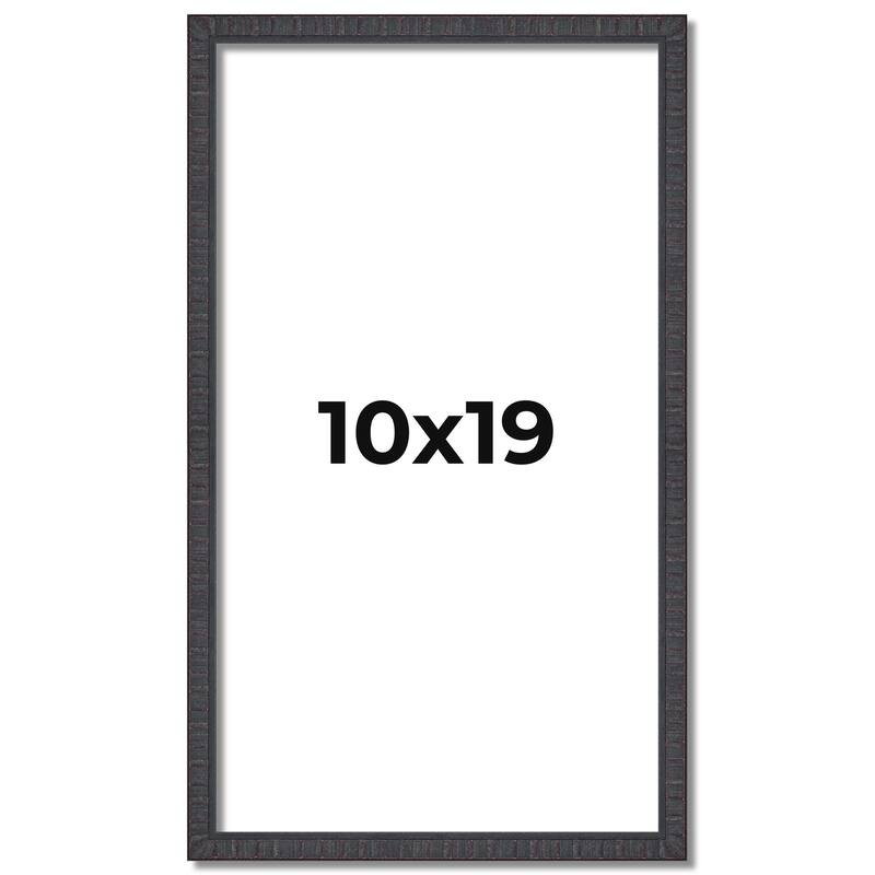 10x19 Frame Brown Solid Wood Picture Frame - Complete Modern Photo