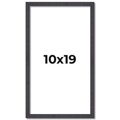10x19 Frame Brown Solid Wood Picture Frame - Complete Modern Photo