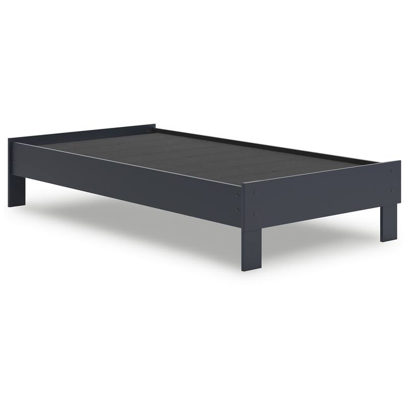Signature Design by Ashley Simmenfort Dark Blue Platform Bed