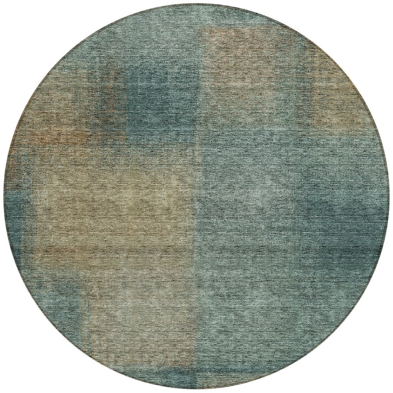 HomeRoots Abstract Transitional Rectangle Outdoor Rug