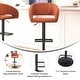 preview thumbnail 88 of 178, Vinyl Adjustable Height Barstool with Rounded Mid-Back